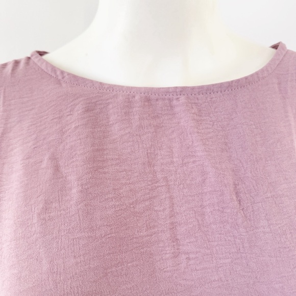 Emery Rose Purple T-Shirt Size 1XL Short Sleeve Round Neck Casual Classic NEW - Picture 4 of 9